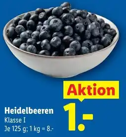 Lidl Heidelbeeren Klasse I Angebot