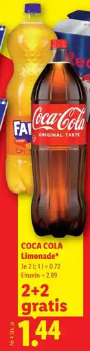 Lidl Coca cola limonade Angebot