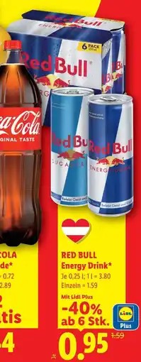 Lidl Red bull energy drink Angebot