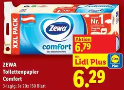Lidl Zewa Toilettenpapier Comfort Angebot