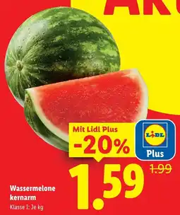 Lidl Wassermelone kernarm Angebot