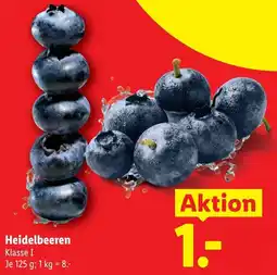 Lidl Heidelbeeren Klasse I Angebot