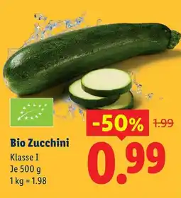 Lidl Bio Zucchini Klasse I Angebot