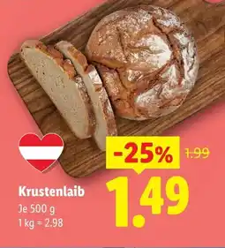 Lidl Krustenlaib Angebot