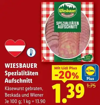 Lidl Wiesbauer spezialitäten aufschnitt Angebot