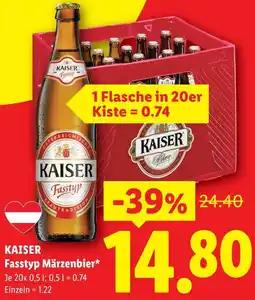 Lidl Kaiser fasstyp Märzenbier Angebot