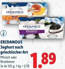 Lidl Eridanous Joghurt nach griechischer Art Angebot