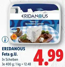 Lidl Eridanous feta g.u. Angebot