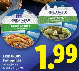 Lidl Eridanous fertiggericht Angebot