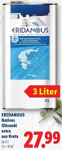 Lidl Eridanous Natives Olivenöl extra aus Kreta Angebot