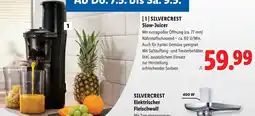 Lidl Silvercrest Slow-Juicer Angebot