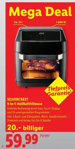 Lidl Silvercrest 9-in-1-Heißluftfritteuse Angebot