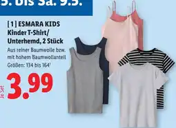 Lidl Esmara kids kinder t-shirt/ unterhemd Angebot
