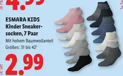 Lidl Esmara kids kinder sneaker- socken Angebot