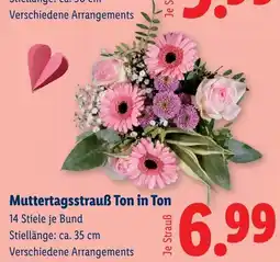 Lidl Muttertagsstrauß Ton in Ton Angebot