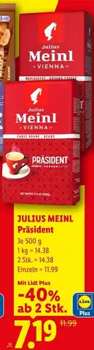 Lidl Julius meinl präsident Angebot
