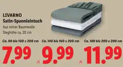 Lidl Livarno Satin-Spannleintuch Angebot