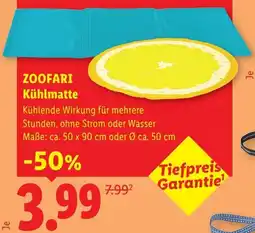 Lidl Zoofari kühlmatte Angebot