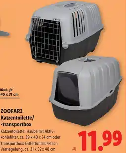 Lidl Zoofari katzentoilette/ -transportbox Angebot