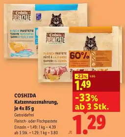 Lidl Coshida Katzennassnahrung Angebot