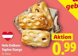Lidl Hefe Erdbeer- Topfen Stange Angebot