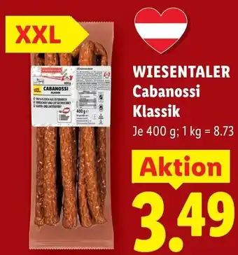 Lidl Wiesentaler cabanossi klassik Angebot