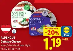 Lidl Alpengut Cottage Cheese Angebot