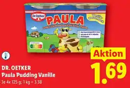 Lidl Dr.Oetker Paula Pudding Vanille Angebot