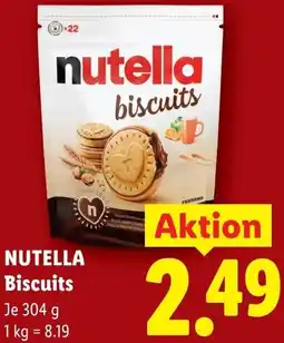 Lidl Nutella biscuits Angebot