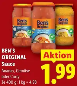 Lidl Ben's Original Sauce Angebot