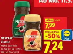 Lidl Nescafé Classic Angebot