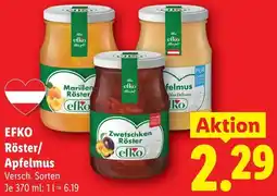 Lidl Efko Röster/ Apfelmus Angebot
