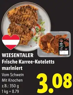 Lidl Wiesentaler Frische Karree-Koteletts mariniert Angebot