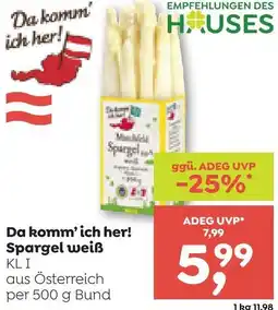 ADEG Da komm'ich her! Spargel weiß Angebot