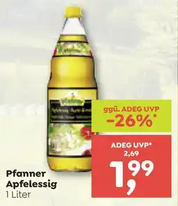 ADEG Pfanner Apfelessig Angebot