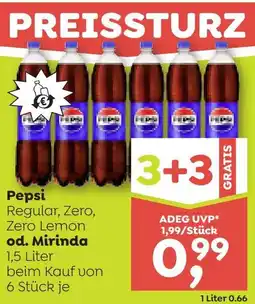 ADEG Pepsi Regular, Zero, Zero Lemon od. Mirinda Angebot