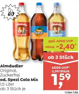 ADEG Almdudler Original, Zuckerfrei od. Spezi Cola Mix Angebot