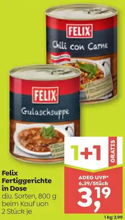 ADEG Felix Fertiggerichte in Dose Angebot