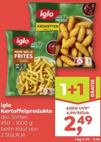ADEG Iglo Kartoffelprodukte Angebot