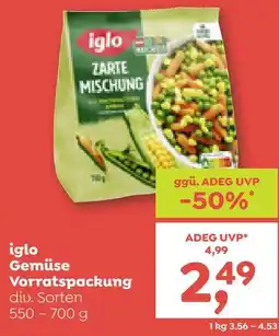 ADEG Iglo gemüse Vorratspackung Angebot