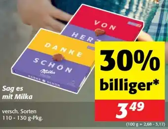 Nah&Frisch Sag es mit Milka Angebot