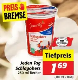 Nah&Frisch Jeden Tag Schlagobers Angebot