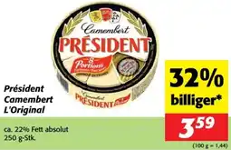 Nah&Frisch Président Camembert L'Original Angebot