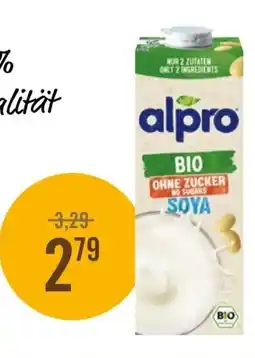 Martin Reformstark Alpro bio ohne zucker no sugars soya Angebot