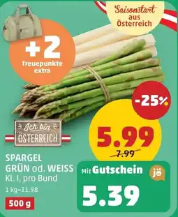 PENNY Spargel grün od. weiss Angebot