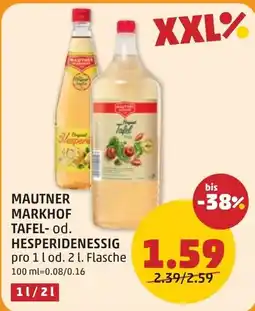 PENNY Mautner markhof tafel- od. hesperidenessig Angebot