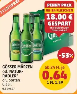 PENNY Gösser märzen od. natur- radler² Angebot