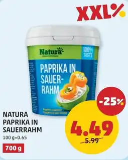 PENNY Natura paprika in sauer- rahm Angebot