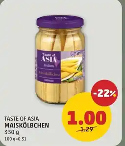 PENNY Taste of asia maiskölbchen Angebot