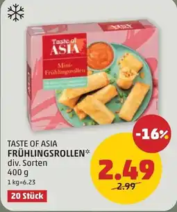 PENNY Taste of asia frühlingsrollen Angebot